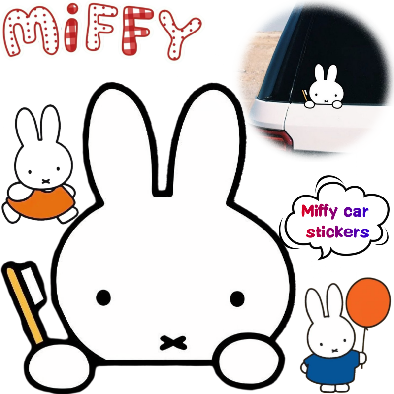 Atv Parts - Miffy Rabbit Car Sticker Creative High-Appearance