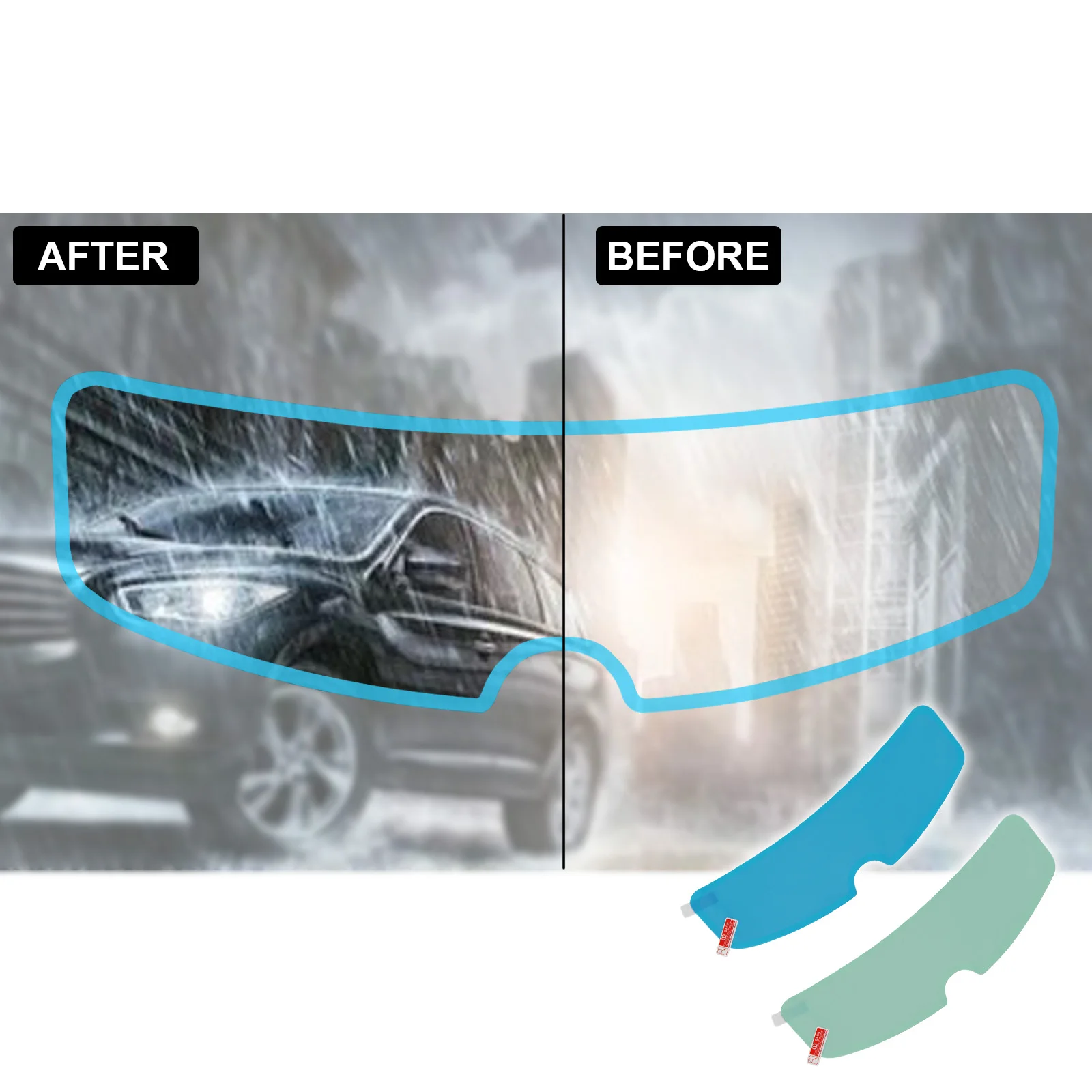 Motorcycle Helmets - 1-4Pcs Motorcycle Helmet Transparent Anti-fog Rain