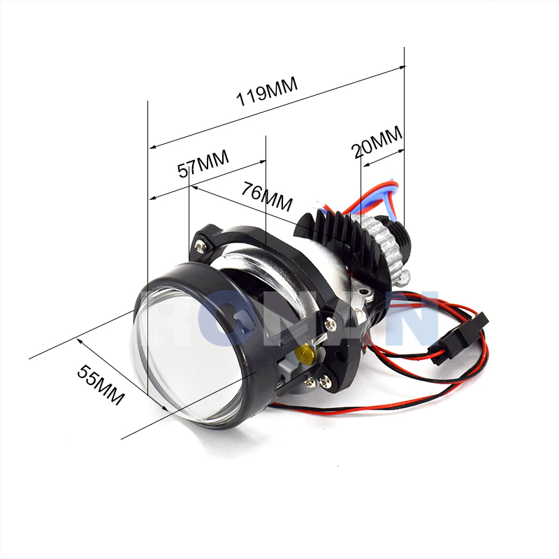 RONAN 2.0inch Mini Bi-Led Proj - Universal Motorcycle Led Headlight Projector recension och pris