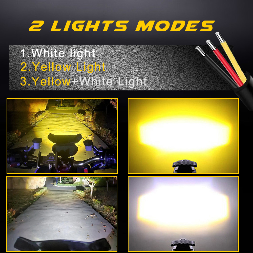 Additional Led Headlights For  - Universal Motorcycle Led Headlight Projector recension och pris