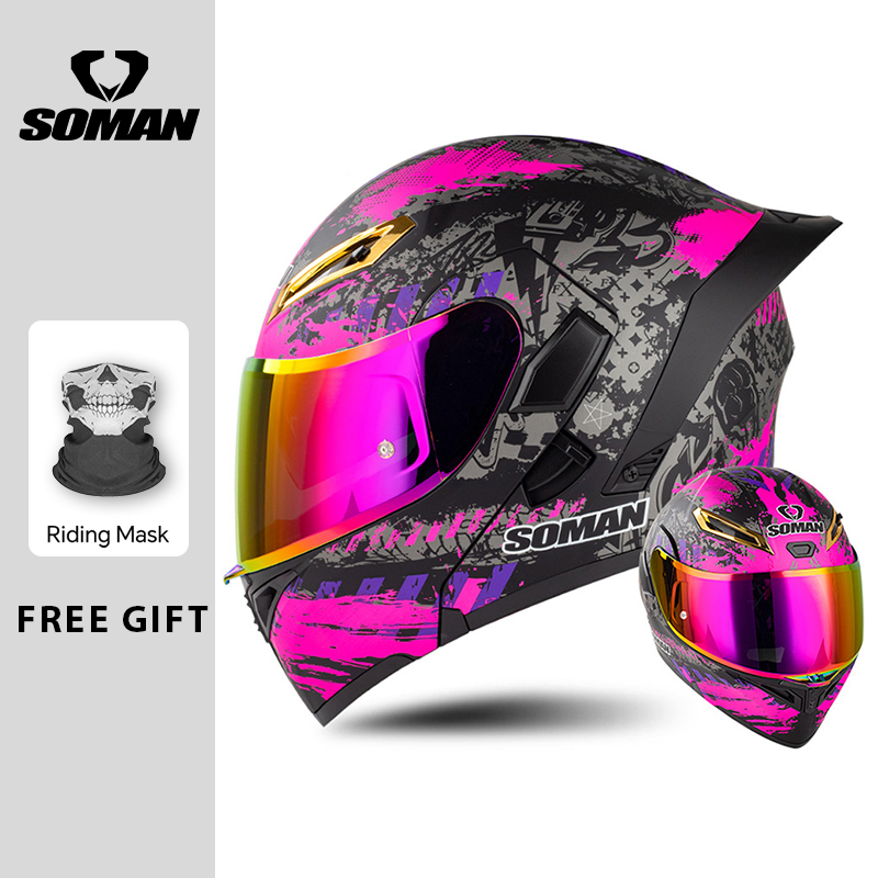 Men's Motorcycle Helmet DOT Ap - Modular Flip Up Motorcycle Helmet Dot Approved recension och pris