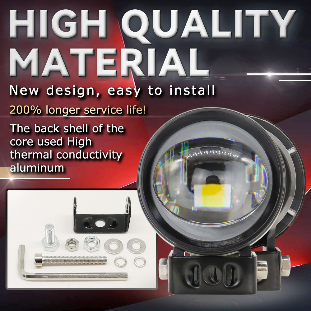 LED Projector Spotlights Motor - Universal Motorcycle Led Headlight Projector recension och pris