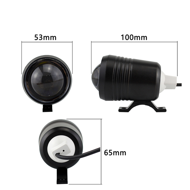 External Motorcycle U2 Spotlig - Universal Motorcycle Led Headlight Projector recension och pris