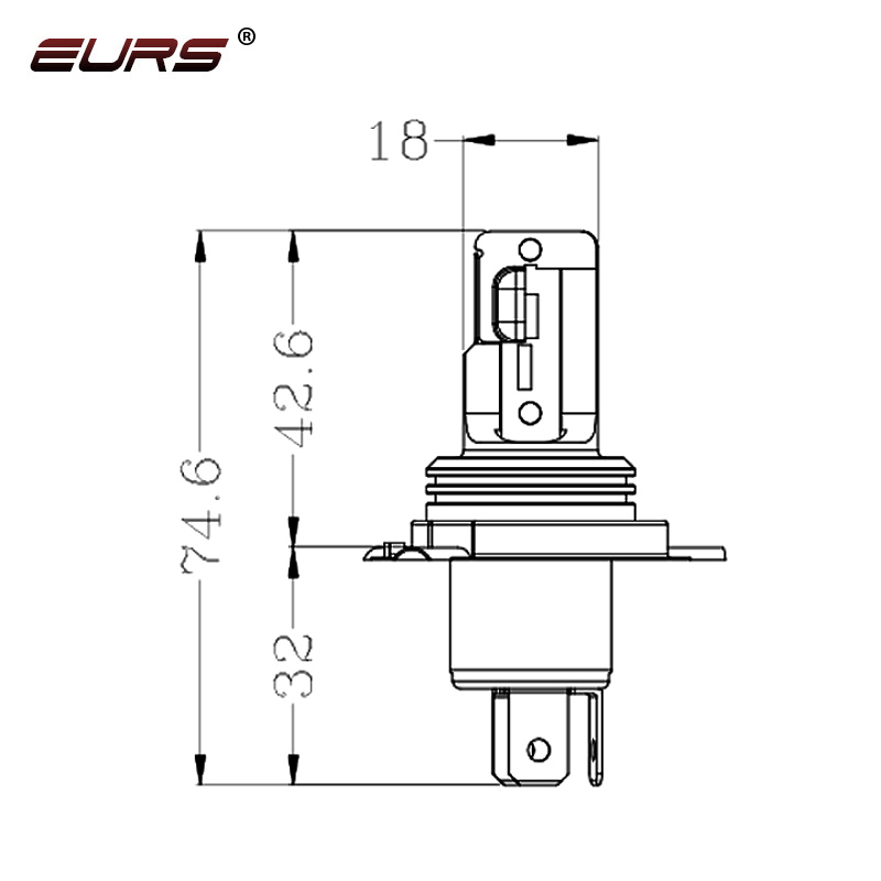 EURS H4 BA20D LED Headlight Fo - Universal Motorcycle Led Headlight Projector recension och pris