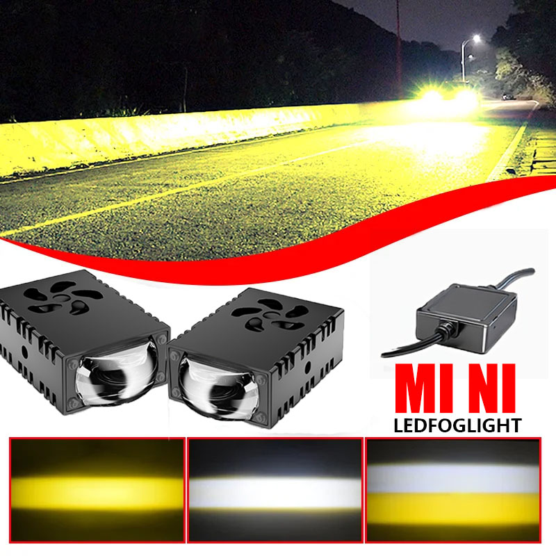 1PCS/2PCS Mini LED Driving Lig - Universal Motorcycle Led Headlight Projector recension och pris