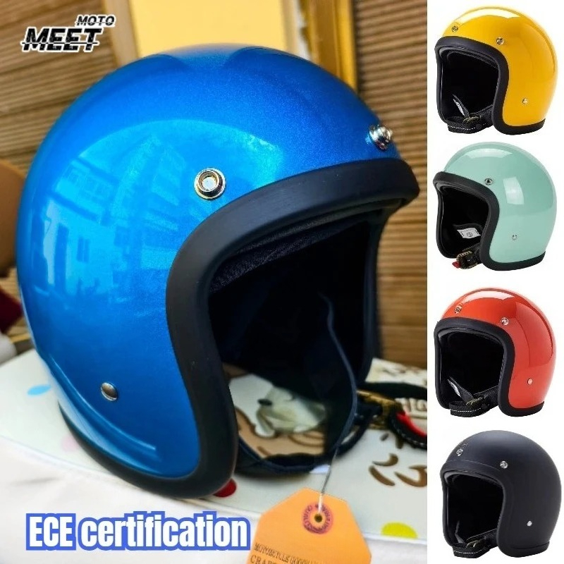 Japanese Korea Style Open Face - Vintage Open Face Retro Helmet recension och pris