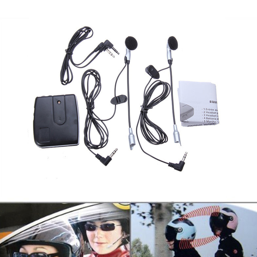 Motorcycle Helmet to Helmet Co - Universal Motorcycle Helmet Intercom Headset recension och pris
