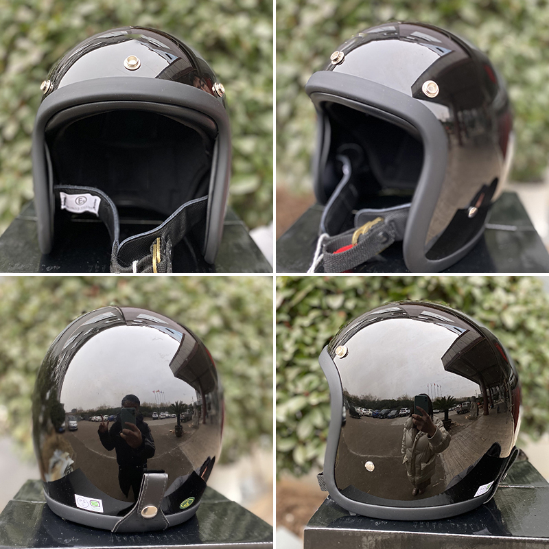 TT&COCASCOS Motorcycle Helmet  - Vintage Open Face Retro Helmet recension och pris