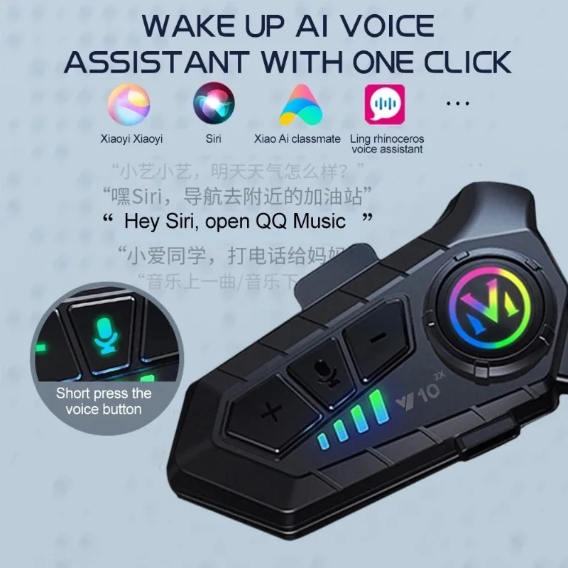 Y10 2X Bluetooth Motorcycle He - Universal Motorcycle Helmet Intercom Headset recension och pris