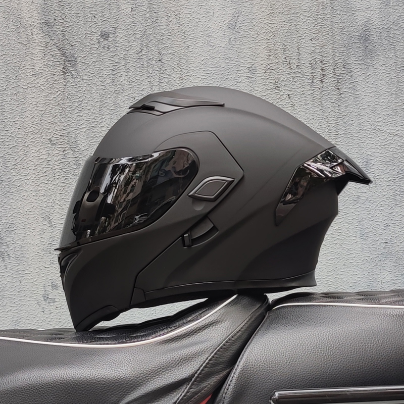ORZ Motorcycle helmets Double  - Modular Flip Up Motorcycle Helmet Dot Approved recension och pris