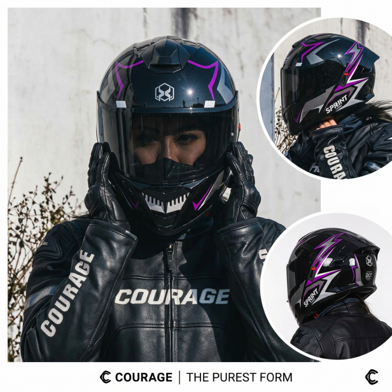 DOT Approved Modular Flip Up F - Modular Flip Up Motorcycle Helmet Dot Approved recension och pris
