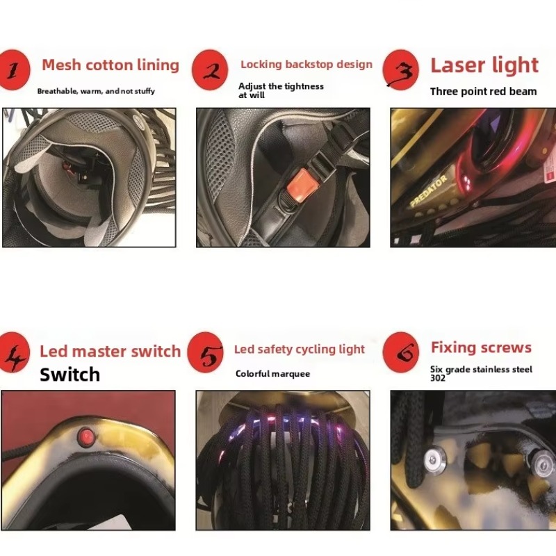 Airo New Custom Predator Full  - Custom Predator Motorcycle Helmet recension och pris