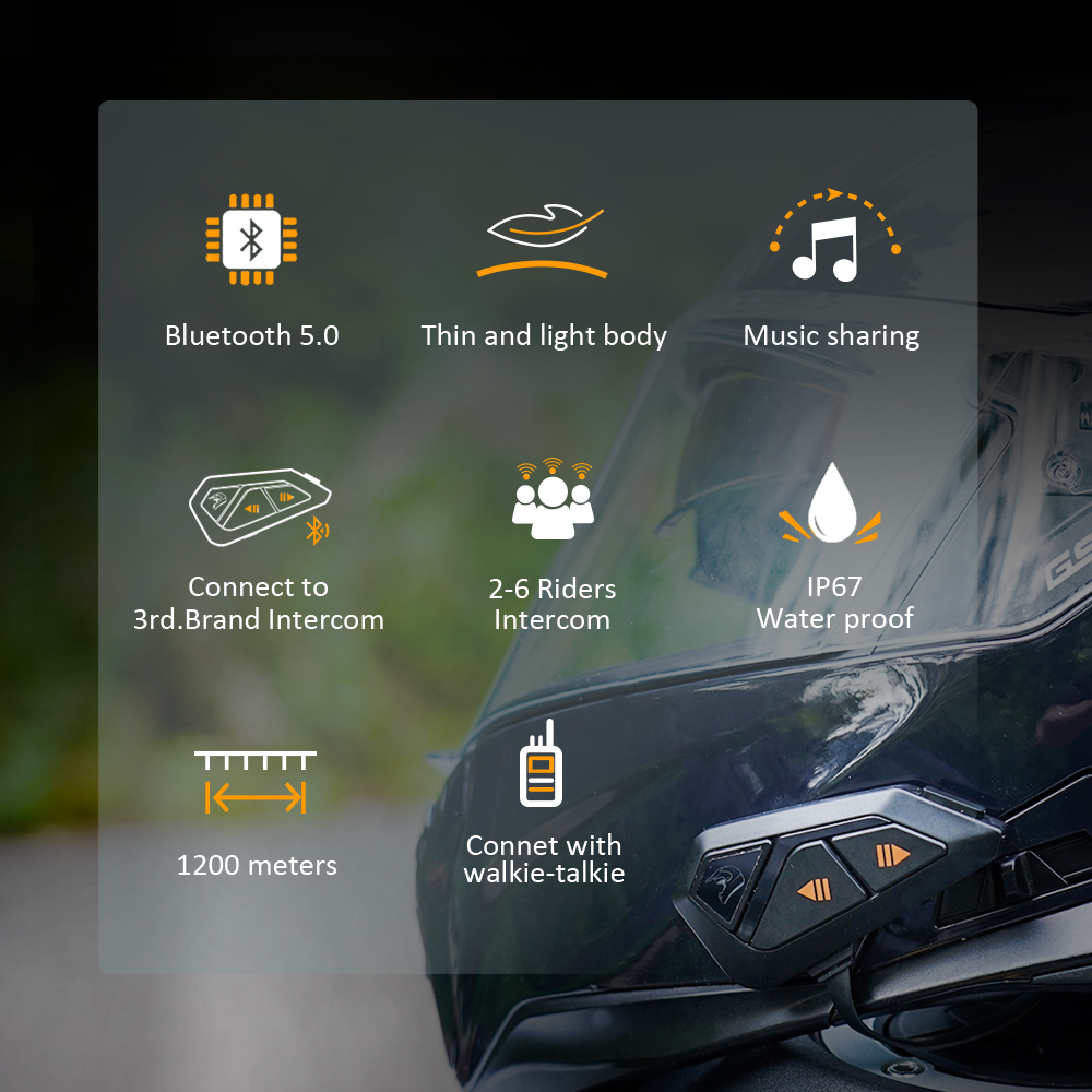 FreedConn Group Motorcycle Int - Universal Motorcycle Helmet Intercom Headset recension och pris
