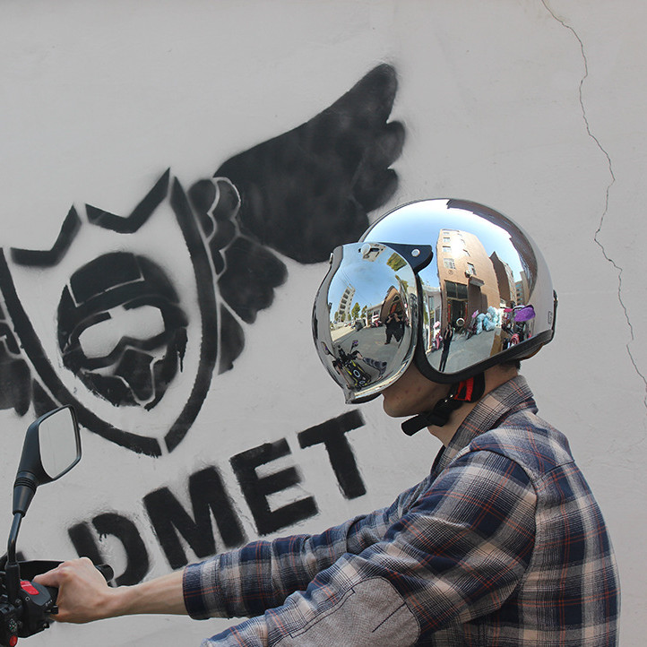 Open Face Motorcycle Helmet Vi - Vintage Open Face Retro Helmet recension och pris
