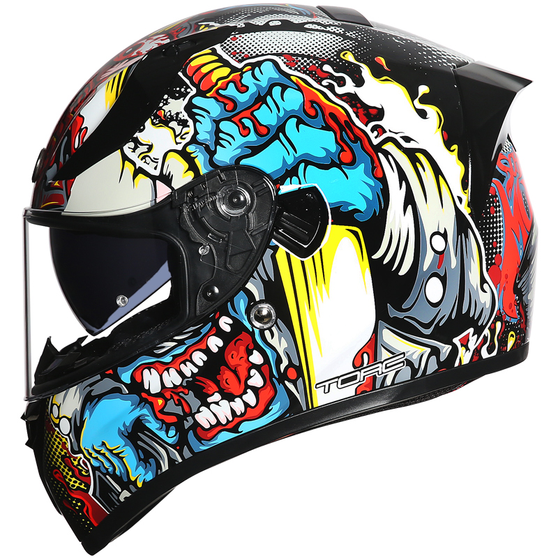 FOR TORC T18 Motorcycle Helmet - Modular Flip Up Motorcycle Helmet Dot Approved recension och pris