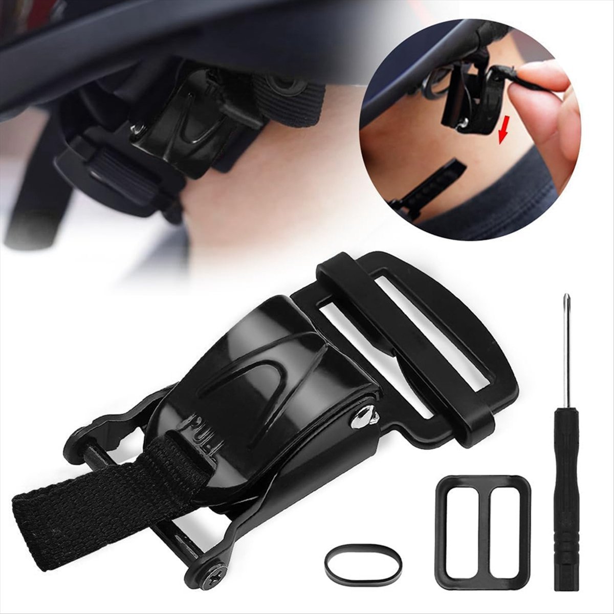 Compatible Helmet Quick Releas - Quick Release Buckle Motorcycle Helmet recension och pris