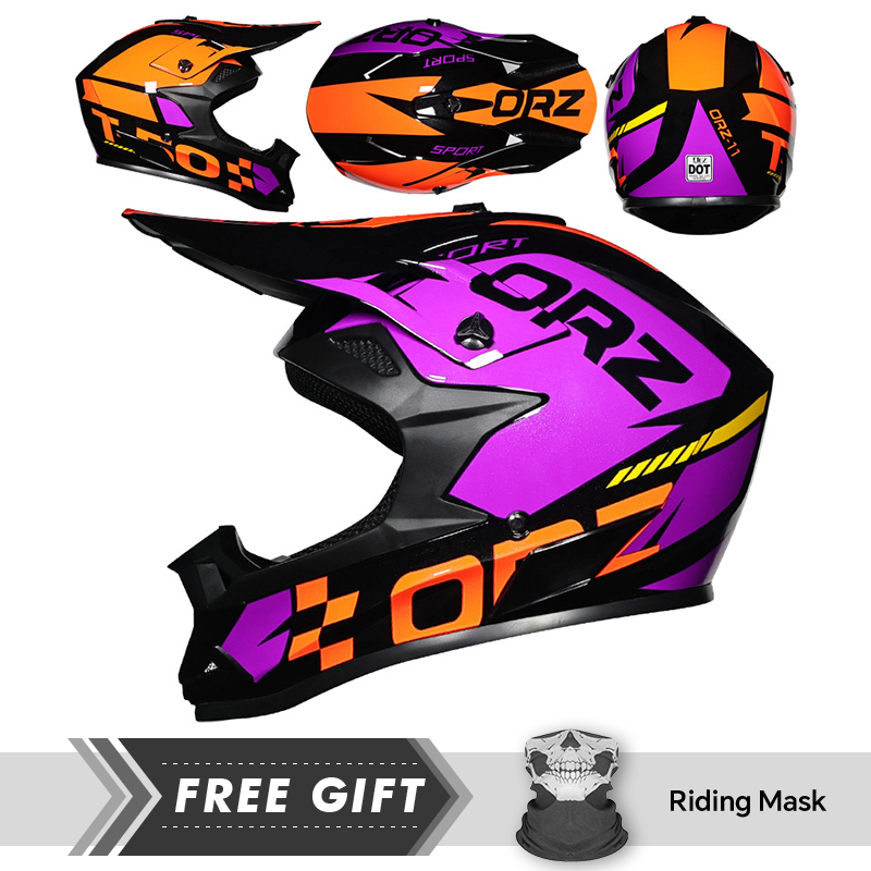 Off Road Helmet Eye Face Prote - Quick Release Buckle Motorcycle Helmet recension och pris