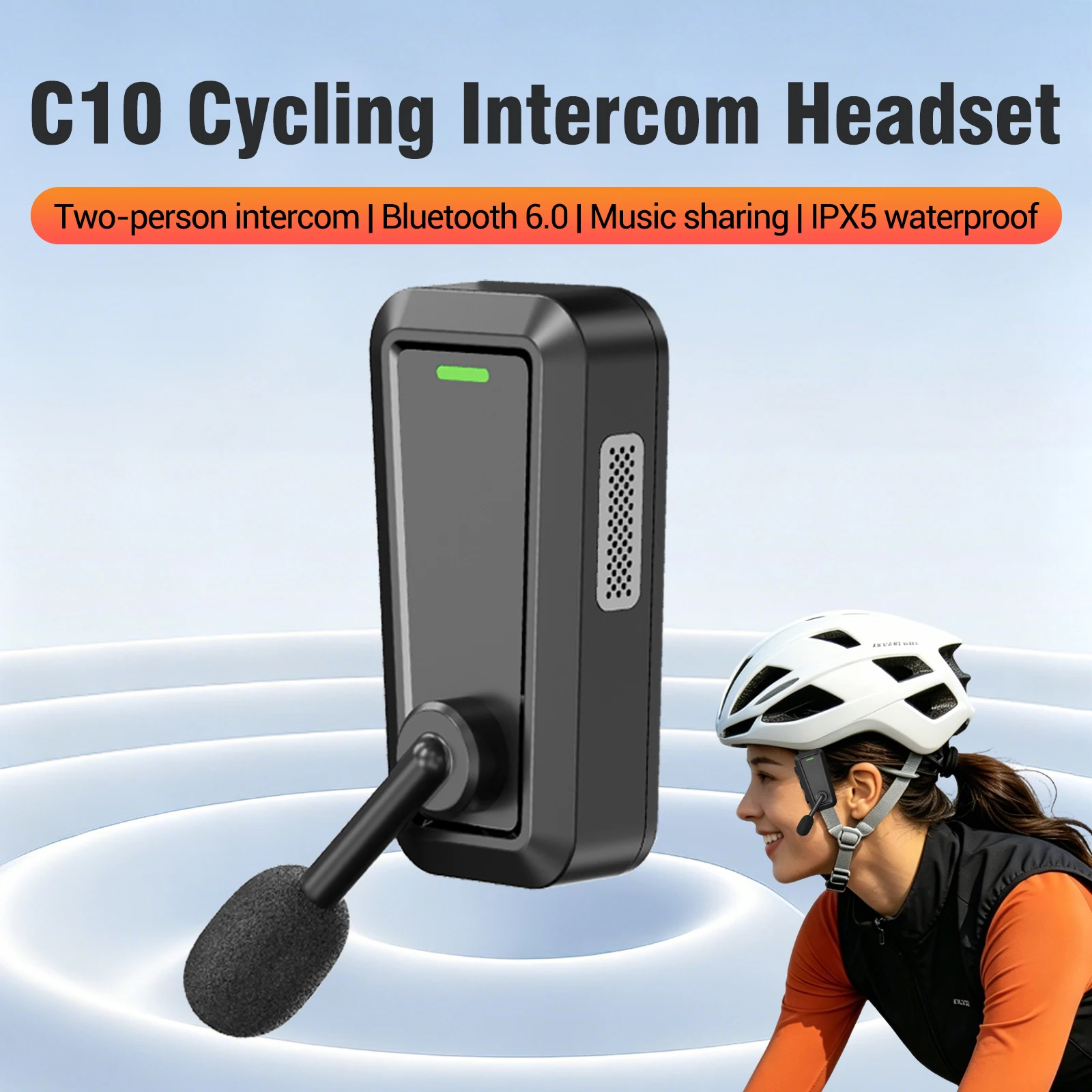 1/2PCS C10 Helmet Intercom Hea - Universal Motorcycle Helmet Intercom Headset recension och pris