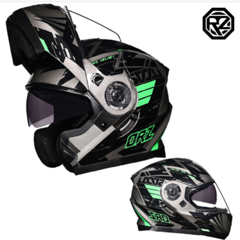 Orz Full Face Dual Visor Motor - Dual Visor Motorcycle Racing Helmet recension och pris