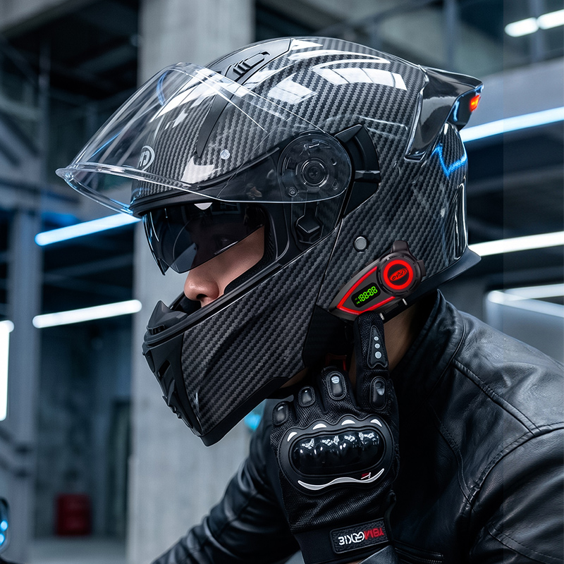 ABS Material Motorcycle Helmet - Modular Flip Up Motorcycle Helmet Dot Approved recension och pris