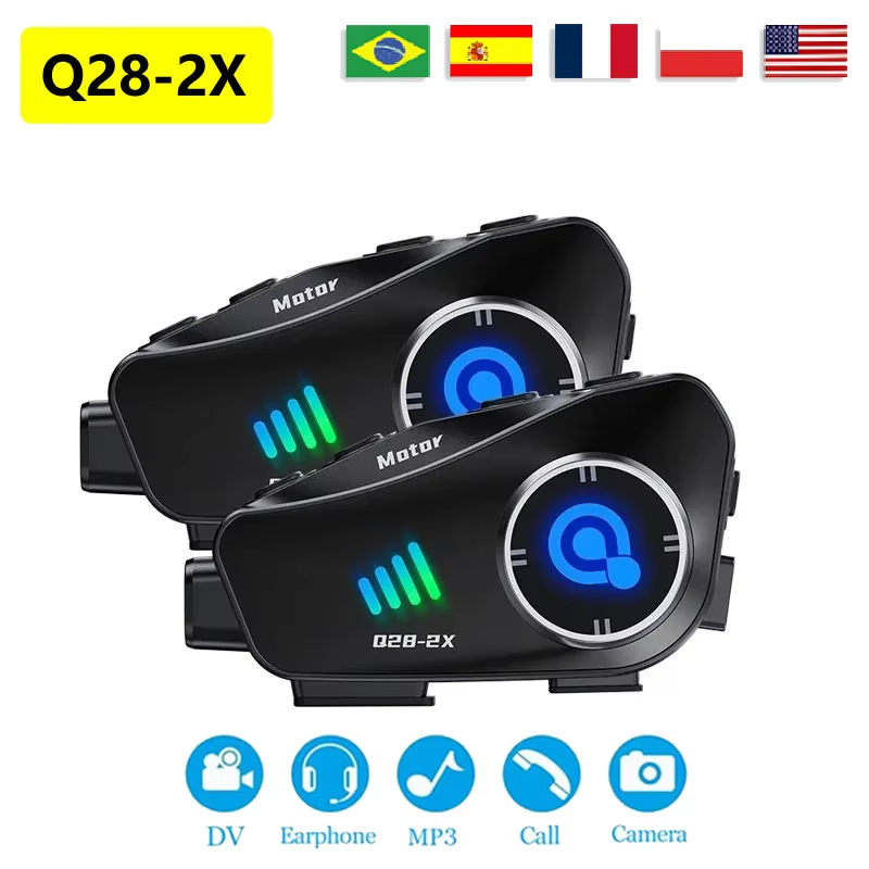The New Q28-2X Motorcycle Helm - Universal Motorcycle Helmet Intercom Headset recension och pris