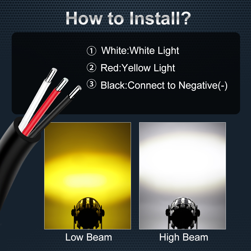 Universal Motorcycle LED Headl - Universal Motorcycle Led Headlight Projector recension och pris